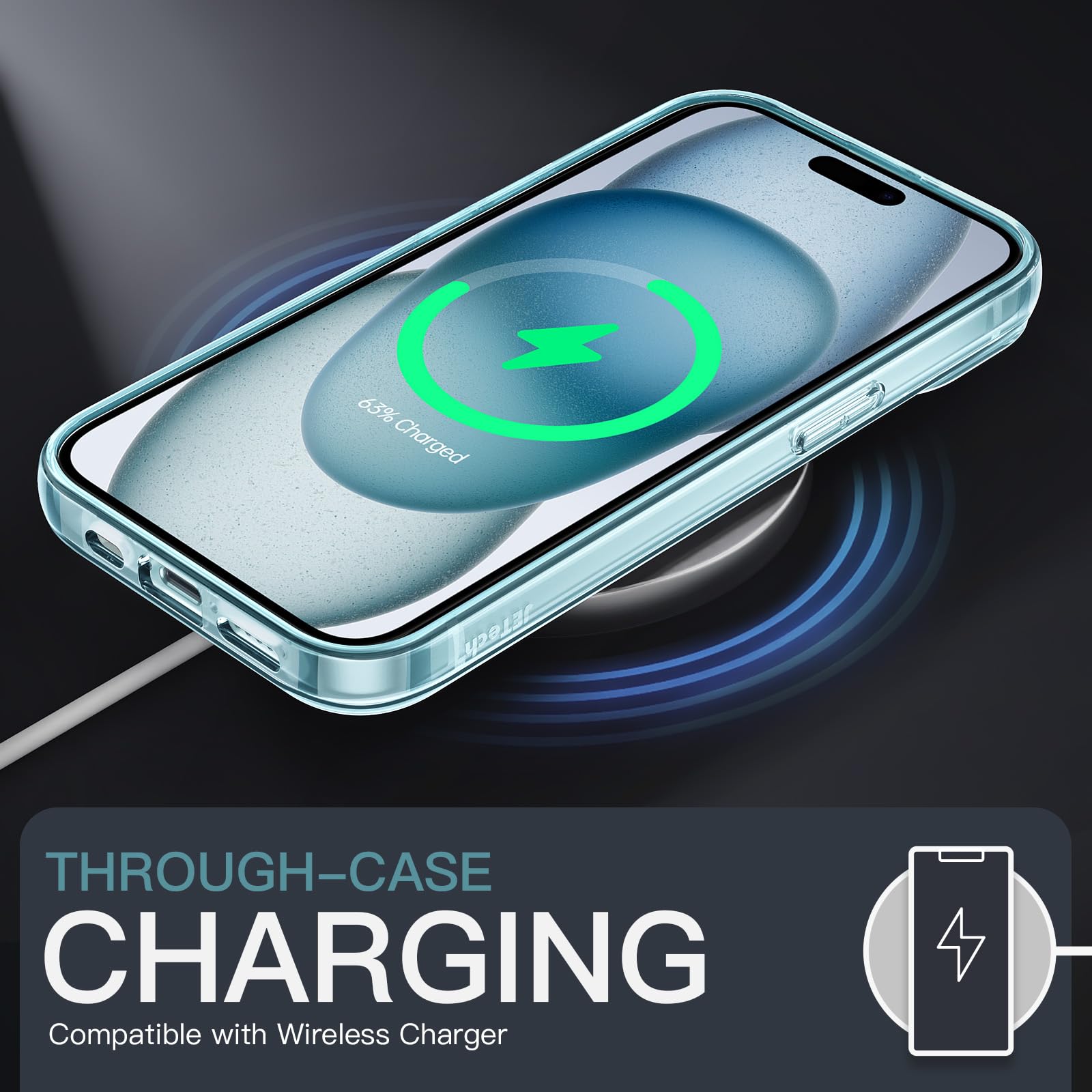 iPhone15 傷汚れ0 Amazon.co.jp: JETech iPhone 15 6.1インチ用 保護ケース 黄ばみ